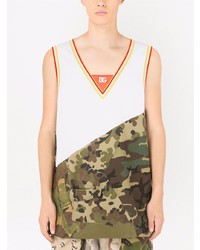 Dolce & Gabbana Logo Print Camouflage Vest