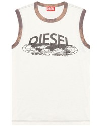 Diesel Logo Print Cotton Tank