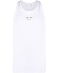 Calvin Klein Jeans Logo Print Ribbed Tank Top