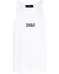DSQUARED2 Logo Print Sleeveless Vest Top