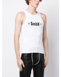 Gmbh Logo Print Stretch Organic Cotton Vest