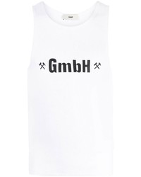 Gmbh Logo Print Stretch Organic Cotton Vest