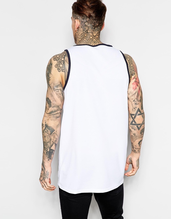 New York Yankees Majestic Athletic Majestic Longline Mesh Tank To Asos, $36, Asos