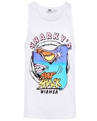 Topman Sharkys Surf Shack Graphic Tank