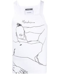 Moschino Silhouette Print Vest Top