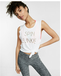 Express Spin Junkie Graphic Muscle Tank