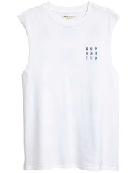 H&M Tank Top With Printed Text
