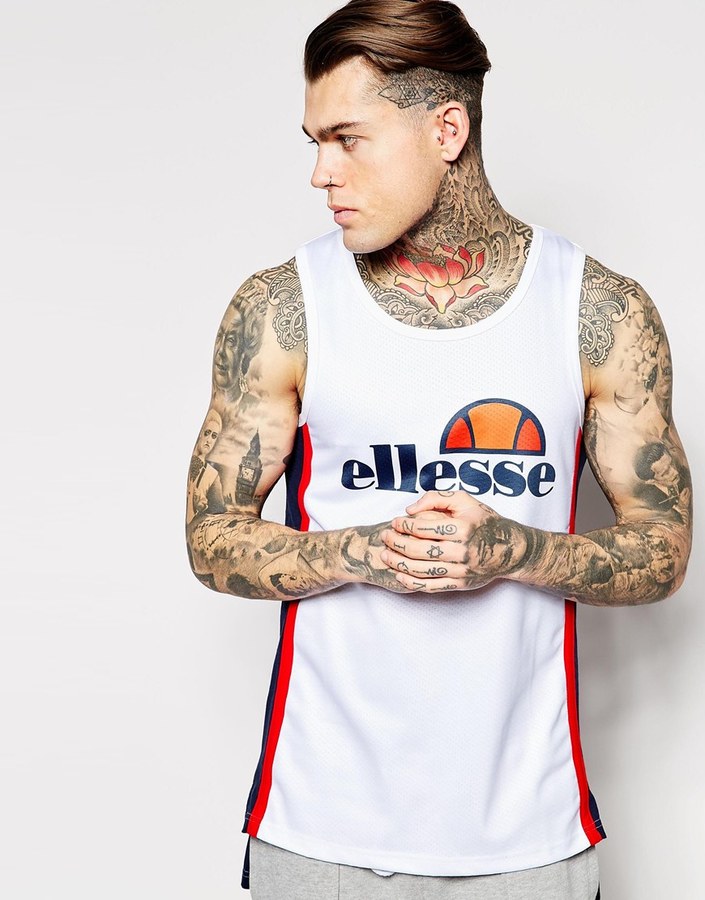 Ellesse Tank With Classic Logo, $45 