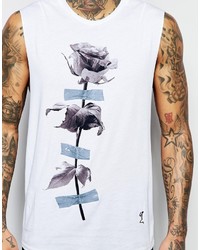 Religion Tank With Flower Print