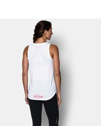 Under Armour Ua Power In Pink Allover Print Tank