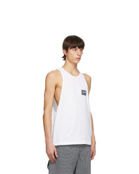 VERSACE JEANS COUTURE White Patch Logo Tank Top