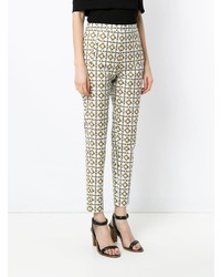 Andrea Marques Tile Print Skinny Trousers Unavailable
