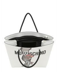 Moschino Printed Shopping Tote Bag