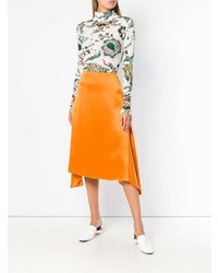 Tory Burch Happy Times Printed Turtleneck Top