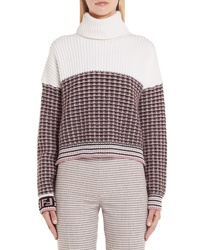 Fendi Microcheck Wool Cashmere Sweater
