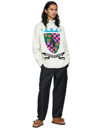 JW Anderson Off White Wool Acrylic Sweater