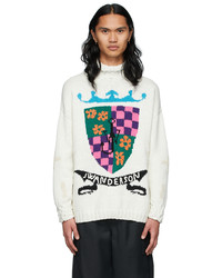 JW Anderson Off White Wool Acrylic Sweater