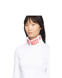 Reebok by Pyer Moss White Collection 3 Logo Cropped Turtleneck