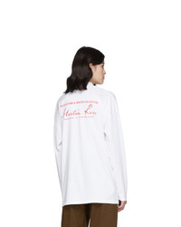 Martine Rose White Funnel Neck T Shirt
