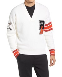 BOSS Hugo X Russell Athletic Wool V Neck Sweater