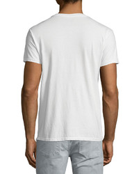 Sol Angeles Blockade Graphic V Neck T Shirt White