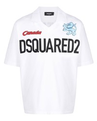 DSQUARED2 Logo Print Collared T Shirt