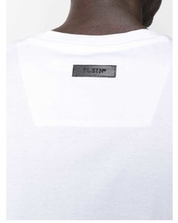 Philipp Plein Logo Print V Neck T Shirt