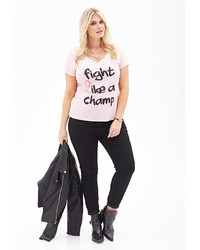 Forever 21 Plus Size Fight Like A Champ Tee