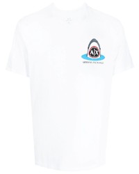 Armani Exchange Shark Logo Print T Shirt