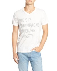 Sol Angeles Sip Champagne V Neck T Shirt