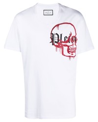 Philipp Plein V Neck Logo T Shirt