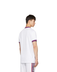 Champion Reverse Weave White Mesh Script Logo T Shirt