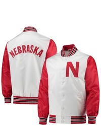 STARTE R Whitescarlet Nebraska Huskers The Legend Full Snap Jacket