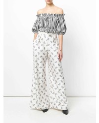 Zimmermann Paisley Print Flared Trousers