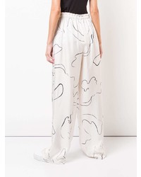 The Row Printed Wide Leg Trousers