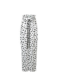 Off-White Printed Wide Leg Trousers