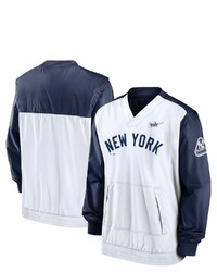 Nike Navywhite New York Yankees Cooperstown Collection V Neck Pullover At Nordstrom