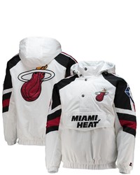 STARTE R Whiteblack Miami Heat The Pro Iii Quarter Zip Hoodie Jacket At Nordstrom