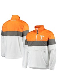 G-III SPORTS BY CARL BANKS White Tennessee Volunteers No Huddle Half Zip Pullover Jacket