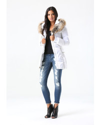Lace Up Puffer Coat