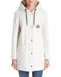 Burberry Roxwell Embroidered Archive Logo Quilted Coat