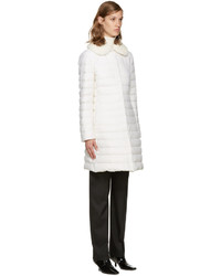 Moncler Gamme Rouge White Down Anis Coat