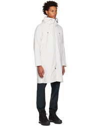 Descente Allterrain White Drizzle Coat
