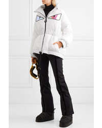 Fendi Appliqud Quilted Down Jacket