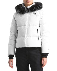 The North Face Dealio 550 Fill Power Crop Hooded Down Jacket