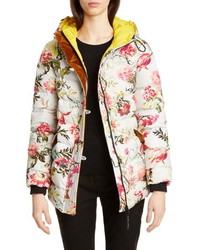 Etro Floral Print Down Puffer Coat