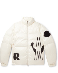 Moncler Friesian Printed Quilted Shell Hooded Down Jacket