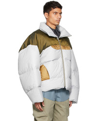 A. A. Spectrum Grey Musclo Down Jacket