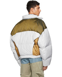 A. A. Spectrum Grey Musclo Down Jacket