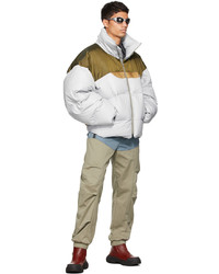 A. A. Spectrum Grey Musclo Down Jacket